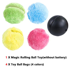 Automatic Magic Roller Ball - Interactive Plush Electric Toy for Dogs and Cats