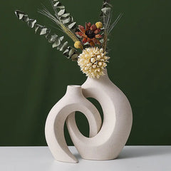 Nordic Ceramic Interlock Vase
