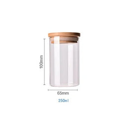Bamboo-Covered High Borosilicate Glass Food Storage Containers