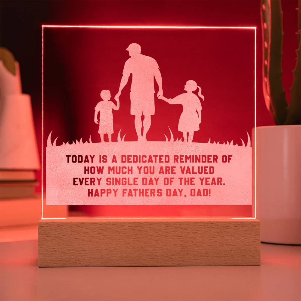 Acrylic Square, Father's Day
