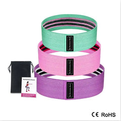 3 Piece Fitness Rubber Bands Resistance Bands
