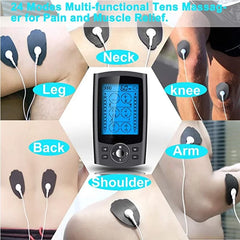 Dual Output EMS Muscle Stimulator with 16 Modes for Physiotherapy and Body Massage